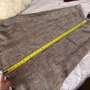 Theory midi linen skirt brown size 4